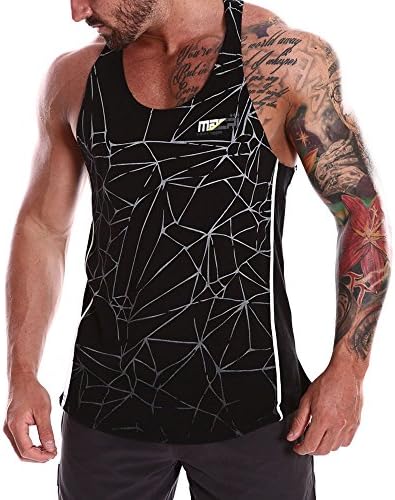 Mens RACERBACK Lifting Gym Training Singlet Weight Bodybuilding Stringer Tank