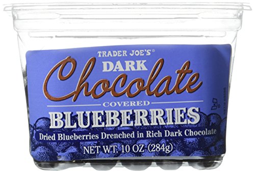 Trader Joe's Dark Chocolate Covered Blueberries - 2 PACK