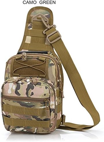 Marvel O Bug Outdoor Tactical Molle Shoulder Backpack, Military &amp; Sports Little Jungle Camouflage Daypack Day Bag Pack for Camping, Hiking, Trekking, Rover Sling