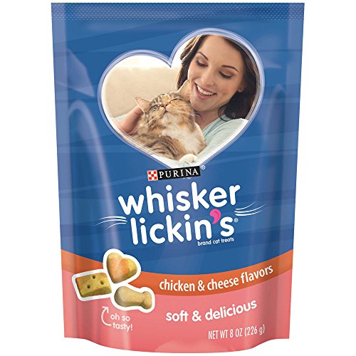 Whisker Lickin's Soft & Delicious Chicken & Cheese Cat Treats, 8 oz.