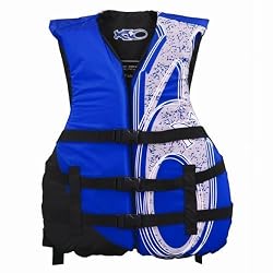X20 Universal Adult Life Jacket Vest - Blue & Black