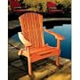 Folding Adirondack Chair (Natural Wood) (41H x 35W x 31D)
