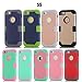 Cafeleo Case for iPhone 5S,iPhone SE,3 in 1 Shield Slim Thin Hard Rugged Bumper Shockproof Ultra Protective Back Rubber with Dual Layer Impact Protection Cover for Apple iPhone 5/5S/SE