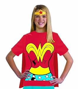 Justice League Child's Wonder Woman 100% Cotton T-Shirt - Large