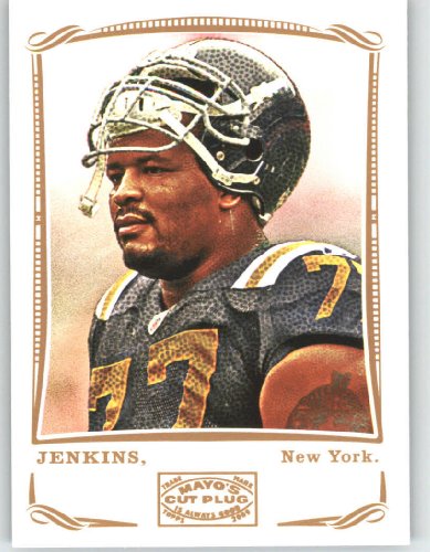 Kris Jenkins - New York Jets - 2009 Topps Mayo Football Card # 154 / NFL Trading Card in Screwdown Case!