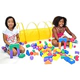 Sunshine Yellow Development Crawl Play Tunnel w/ Meshing & Tote Bag