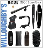 Rode NTG-2 Condenser Shotgun Microphone Videographer Pro Audio Kit + Rode Professional Boompole + Rode Boompole Bag + Rode WS6 Deluxe Wind Shield + Rode VXLR Minijack to XLR Adaptor + Rode VC1 Minijack/3.5mm Stereo Extension Cable + Zeikos Deluxe Video Bracket + Zeikos Magnifying Viewfinder & Much More! Willoughby's Est. 1898