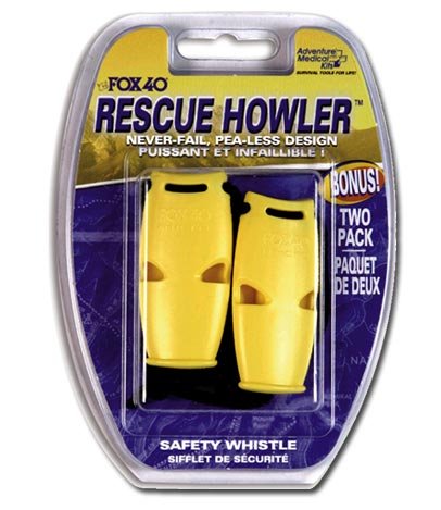 Adventure Medical Kits Rescue Howler Whistle (2 Pack)
