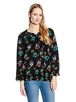 Peace & Love Blusa (Negro / Azul)