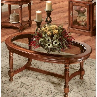 Bordeaux Oval Cocktail Table in Cherry