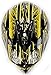 Adult Offroad Helmet Goggles Gloves Gear Combo DOT Motocross ATV Dirt Bike MX Black Yellow Splatter ( XL )