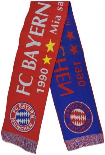 FC Bayern Munchen Super Fans Football Jacquard Scarf - Multicoloured One Size