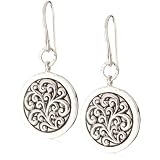 LOIS HILL Repousse Medium Round Drop Fishhook Earri