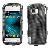 Carbon Fiber Snap On Protector Case Hard Cover for Nokia Nuron 5230 T-Mobil ....