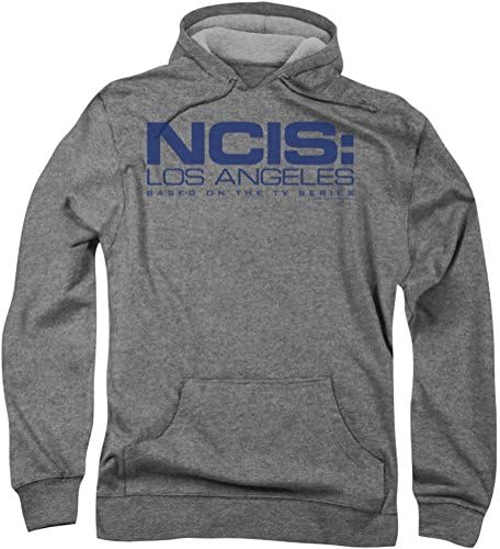 Ncis La - Mens Logo Hoodie, Large, Athletic Heather