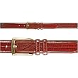 EASTBROOKE BELT - Mens - Snake skin embossed leather, Double Loop, 1 1/4" strap.