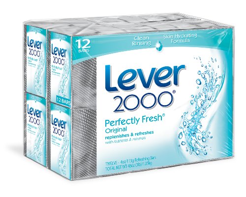 Lever 2000 Bar Soap, Perfectly Fresh, 24 Count