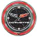 Trademark Corvette C6 Neon Clock - 14 Inch Diameter, Red