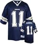 Drew Bledsoe Reebok NFL Navy Replica Dallas Cowboys Jersey