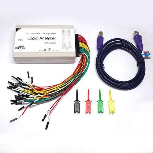 100MHz 34 Channels Logic Analyzer Timing-State Logic Analyzer 16 CH Counter