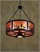 Casablanca 8604-89 Textured Matte Black Wilderness Rustic / Country Three Light Bowl ...