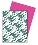 Wausau Paper 22881 Astrobrights Colored Card Stock, 8-1/2x11, 65-lb, Fireball Fuchsiat, 250/pk