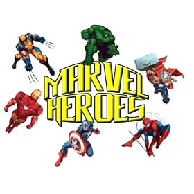 6 x Marvel Heroes Temporary Tattoos