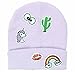 Rainbow Unicorn Lips Eyes Cactus Patches Lavender Beanie