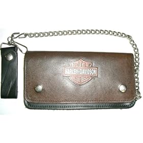 Harley Davidson~ Harley Davidson Wallet~ Full Grain Leather~ Bi-Fold Deluxe Wallet~ Approx 7