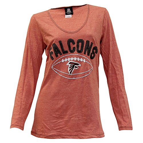 Women's NFL Comfort Long Sleeve Scoop Neck T-Shirt Top