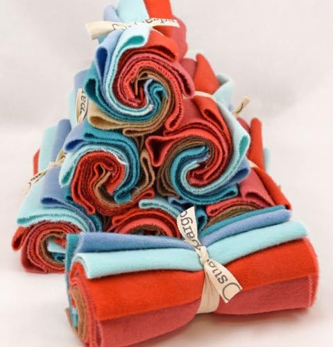 Sue Spargo "A Shore Thing" Wool Fabric and Genziana Wool Applique Thread Bundle