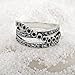 Mytys Retro Vintage Chic White Gold Plated Gray Marquise Crystal Tiny Roses Cocktail Ring