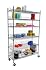 TRINITY NSF 6-Tier All Purpose Chrome Wire Shelving Rack 18 x 47.5 x 77 Inches