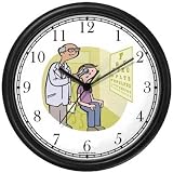 Eye Doctor, Opthalmologist or Optometrist 2 - Medical Doctor Wall Clock by WatchBuddy Timepieces (Slate Blue Frame)