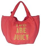 Juicy Couture You are Juicy Large Canvas Tote Coral