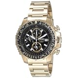 Seiko Mens Flight Computer Gold-Tone Watch #SNAD08 by Seiko