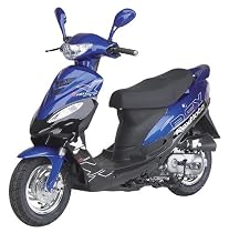 REX Scooter Mokick-Roller RS 460 45km/h 50ccm blau/schwarz