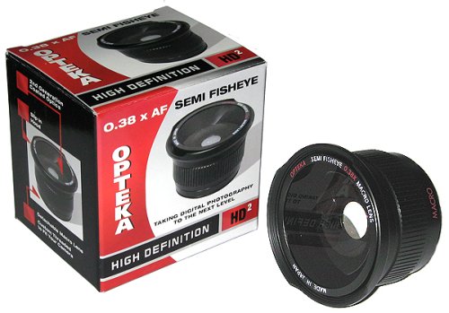 Opteka .35x HD Super Wide Angle Panoramic Macro Fisheye Lens for Minolta Maxxum QTSI HTSI XTSI