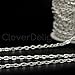 CleverDelights Cable Chain Spool - 100 Feet - Shiny Silver Color - 4x6mm Link - Rolo Chain Bulk Roll