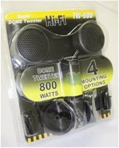 Absolute TW-600 600 Watts MAX High Efficiency Dome Tweeter with Built-In Crossover (Pair)