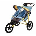Run Around Fixed Wheel Double Stroller - Teal/ Dijon