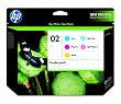 Original HP 02 Ink Cartridges Combo-Pack (5 Color Cartridges) in Retail Packaging