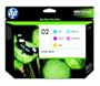 Original HP 02 Ink Cartridges Combo-Pack (5 Color Cartridges) in Retail Packaging