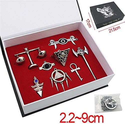 Yu-Gi-Oh! Seven Artifact Millennium Puzzle Cosplay Pendant Necklace Collections Silver