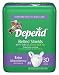 Health & Personal Care : Depend Belted Shields (Undergarments), Extra Absorbent with Velcro Tabbed Straps, up to 65" waist, case of 120. (217-0587)