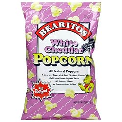 Little Bear Popcorn, White Cheddar, 4-Ounce Bags (Pack of 12)