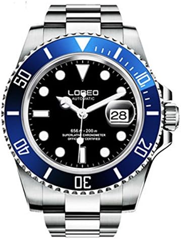 Blue 40mm vintage submariner sapphire crystal automatic movement mens watch