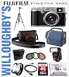 Fujifilm X100 12.3 MP APS-C CMOS EXR Digital Camera with 23mm Fujinon Lens + Fuji LC-X100 Leather Camera Case + Fuji LH-X100 Lens Hood + Fuji AR-X100 Adapter Ring + Fuji NP-95 Spare Battery + Fuji EF-42 Shoe Mount Flash + LexSpeed 32GB SDHC Class 10 Memory Card & Much More! Willoughby's Est. 1898 Deluxe Flash Bundle