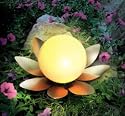 esotec Edelstahl Solar Leuchtbl&uuml;te gelb