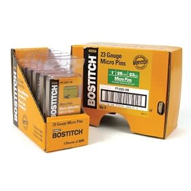 Bostitch PT-2325-3M 1-Inch 23 Gauge Headless Pin (3000 per Box) by Bostitch